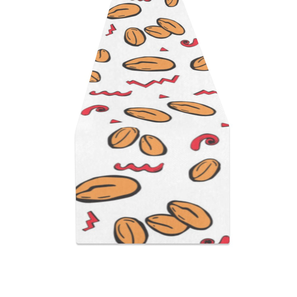 peanuts pattern background Table Runner