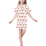 Daruma japanese wooden doll Kids' Boys' Girls' V-Neck Short Pajama Set