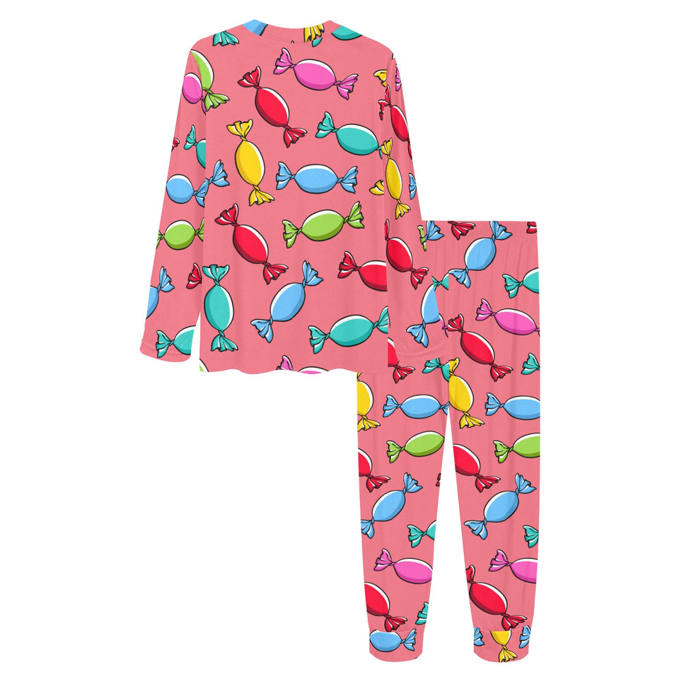 Colorful wrapped candy pattern Women's All Over Print Pajama Set