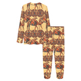 Camel polynesian tribal design pattern Women's All Over Print Pajama Set