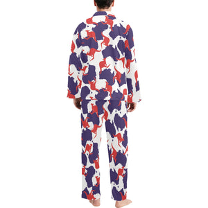 Kangaroo Australian pattern Men's Long Pajama Set