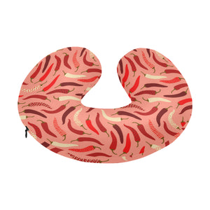 Beautiful Chili peppers pattern U-Shaped Travel Neck Pillow