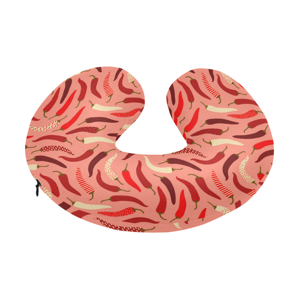 Beautiful Chili peppers pattern U-Shaped Travel Neck Pillow