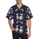 Chihuahua space helmet. astronaut pattern Men's All Over Print Hawaiian Shirt