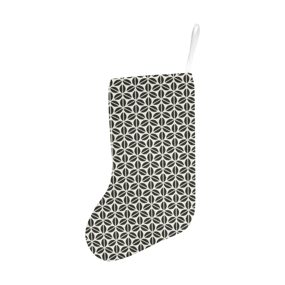 Coffee bean abstract modern pattern Christmas Stocking