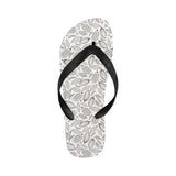 cacao beans leaves pattern Unisex Flip Flops