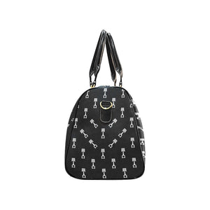 Engine Piston Black Theme Pattern Print Design 03 Travel Bag
