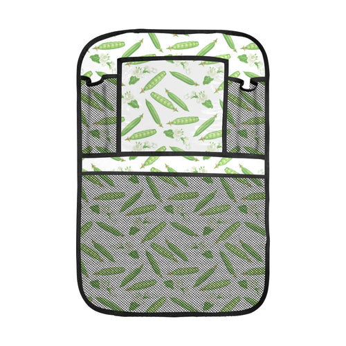 Green Peas Pattern Print Design 04 Car Seat Back Organizer