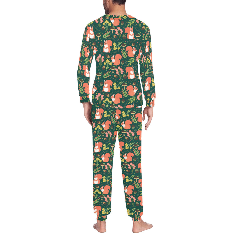 Squirrel Pattern Print Design 03 Men's All Over Print Pajama