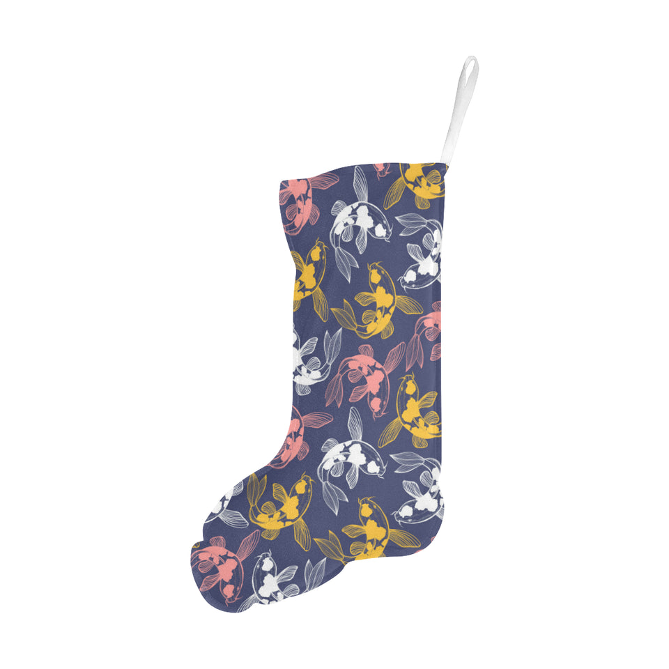 Koi Fish Carp Fish pattern Christmas Stocking