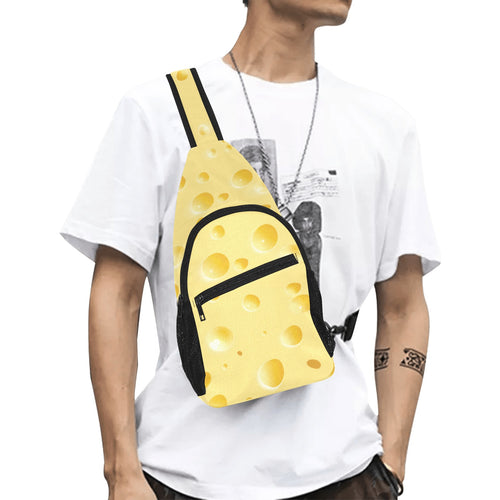 Cheese texture All Over Print Chest Bag
