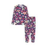 British Pattern Print Design 02 Kids' Boys' Girls' All Over Print Pajama Set