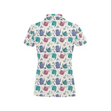 Tea pots Pattern Print Design 05 Women's All Over Print Polo Shirt