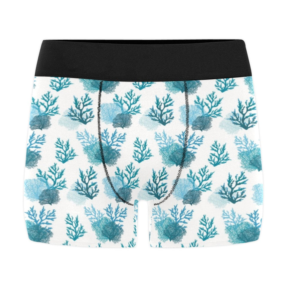 Coral Reef Pattern Print Design 04 Men's All Over Print Boxer Briefs Men's Underwear