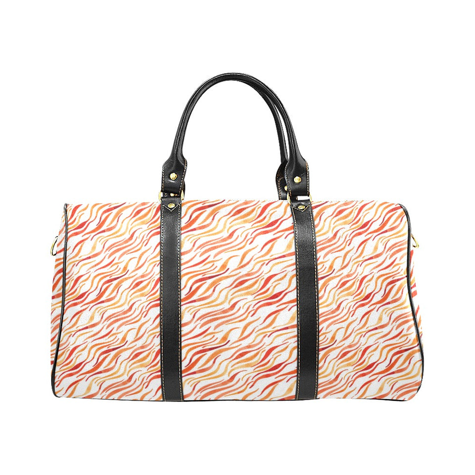 Fire flame watercolor pattern Travel Bag