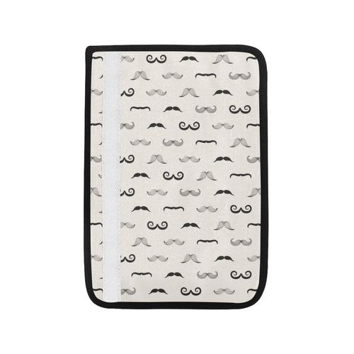 Mustache Beard Pattern Print Design 05 Car Seat Belt Cover