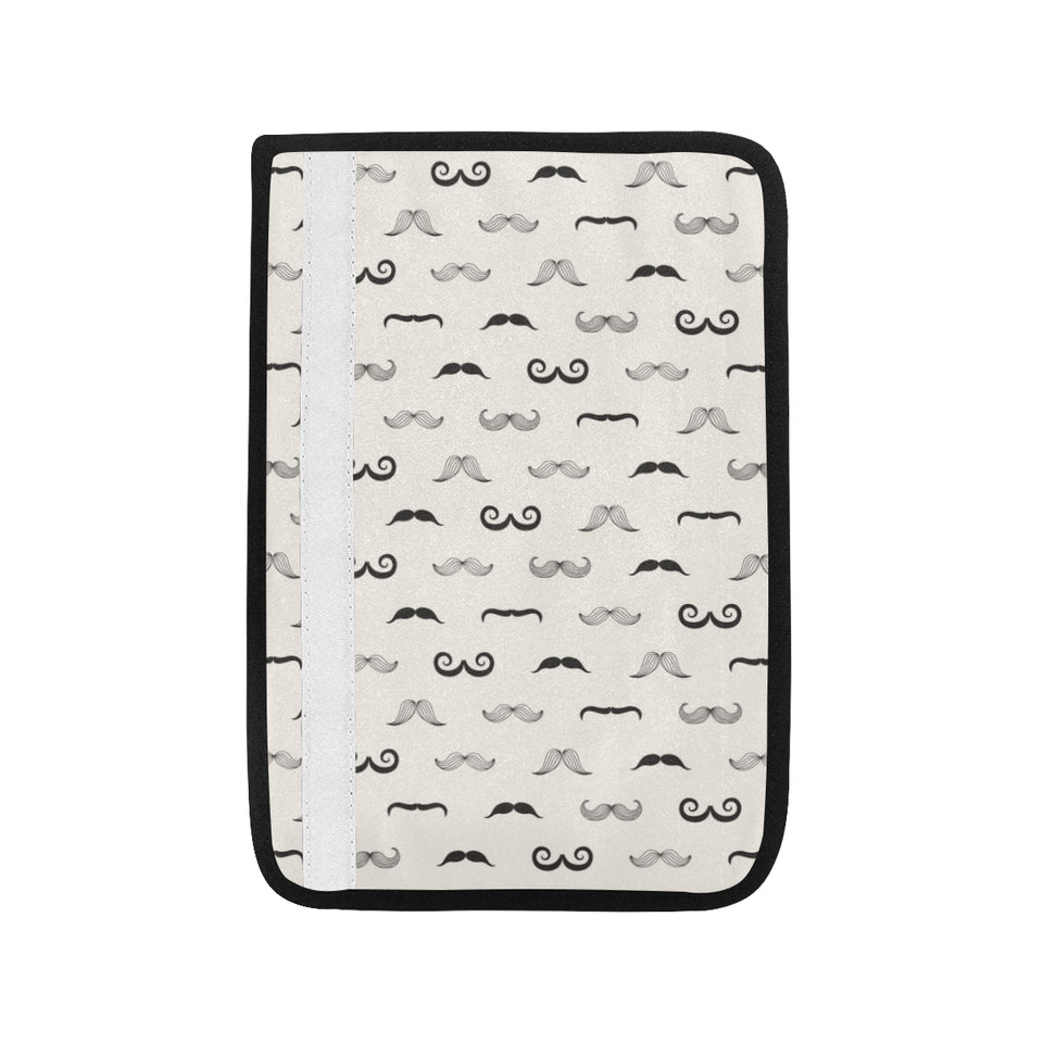 Mustache Beard Pattern Print Design 05 Car Seat Belt Cover