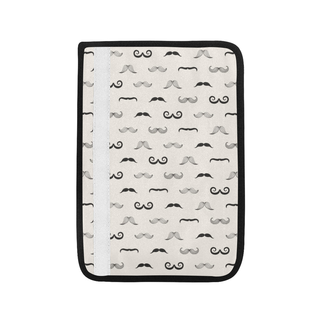 Mustache Beard Pattern Print Design 05 Car Seat Belt Cover