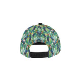 Colorful parrot exotic flower leaves All Over Print Snapback Cap