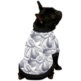Guava tropical hand drawn pattern All Over Print Pet Dog Round Neck Fuzzy Shirt