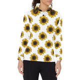 sunflowers design pattern Women's Long Sleeve Polo Shirt