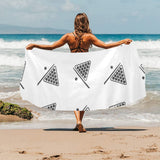 Billiard Ball Pattern Print Design 03 Beach Towel