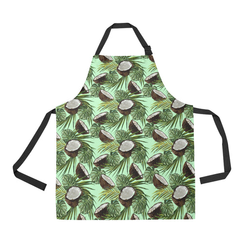 Coconut Pattern Print Design 02 All Over Print Adjustable Apron