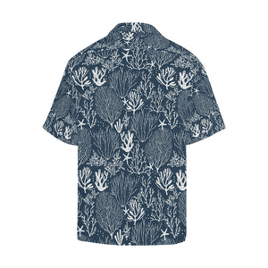 Coral Reef Pattern Print Design 05 Men's All Over Print Hawaiian Shirt (Model T58)