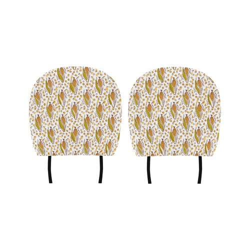 Corn Pattern Print Design 02 Car Headrest Cover