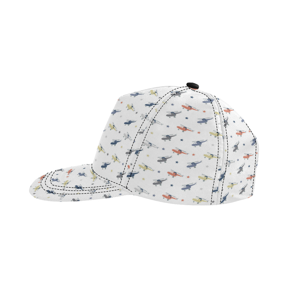 Cute helicopter star pattern All Over Print Snapback Cap