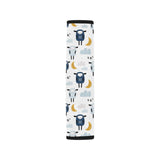 Cute sleeping sheep moon cloud pattern Car Seat Belt Cover