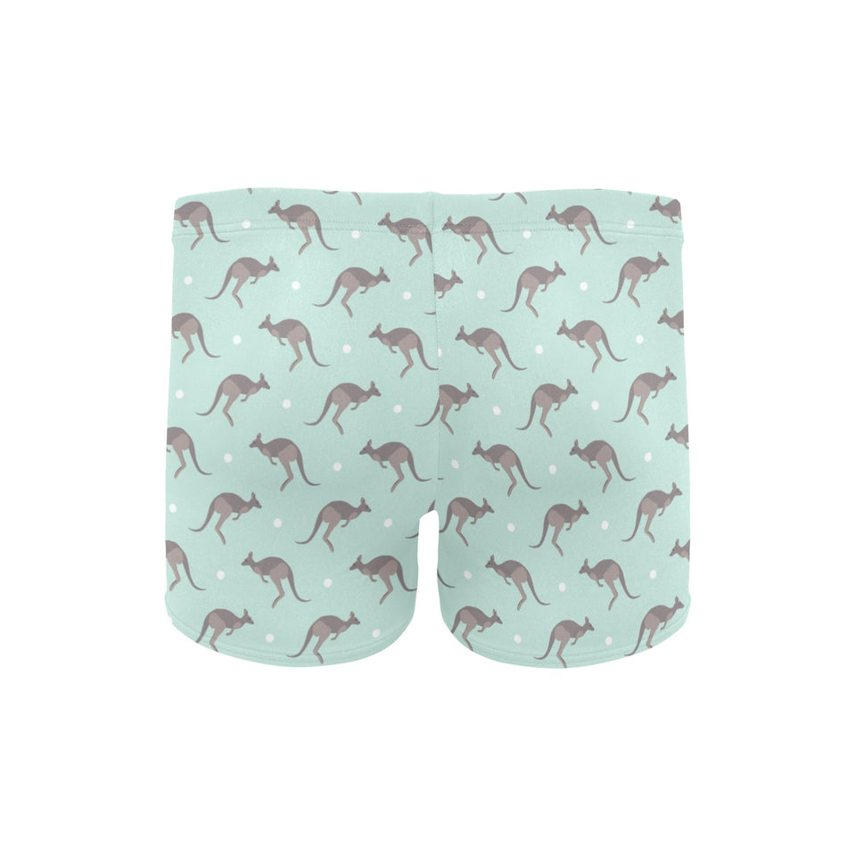 Kangaroo pattern background Men's Swimming Trunks