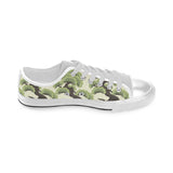 Bonsai pattern Men's Low Top Shoes White