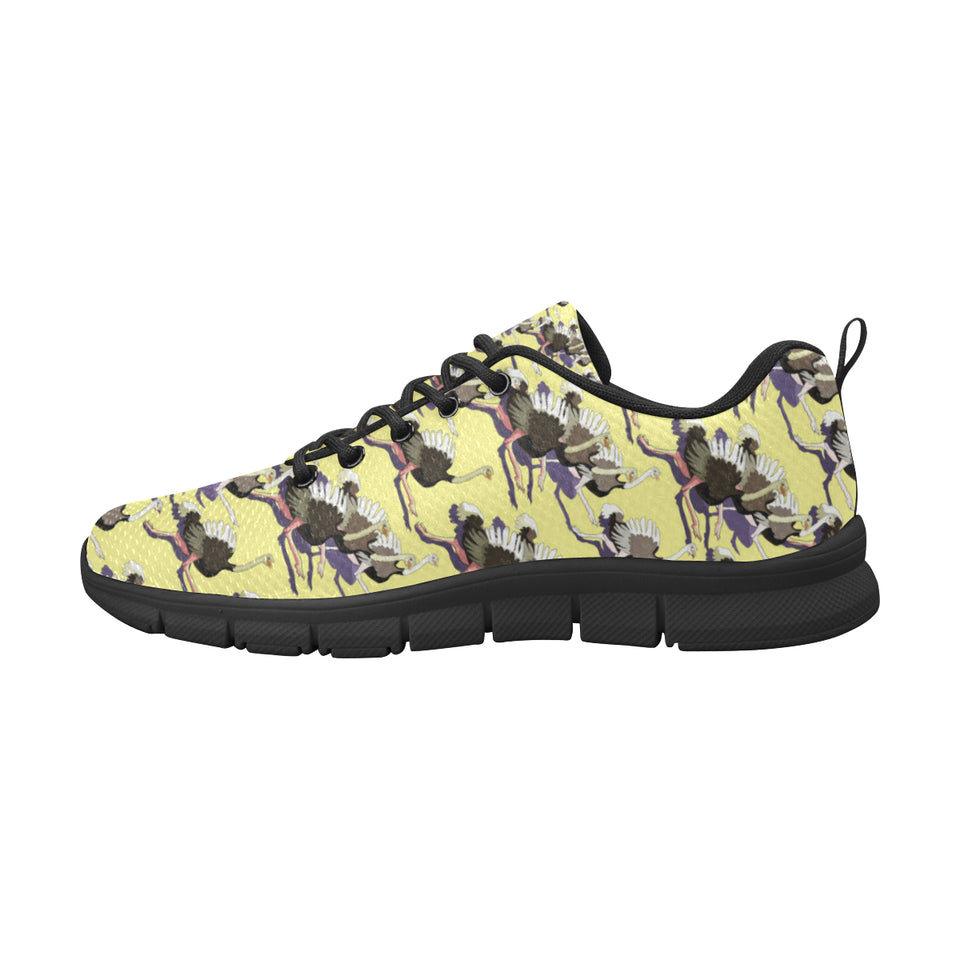 Ostrich Pattern Print Design 04 Men's Breathable Sneakers ( Model 055)