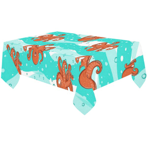 Octopuses sea wave background Tablecloth