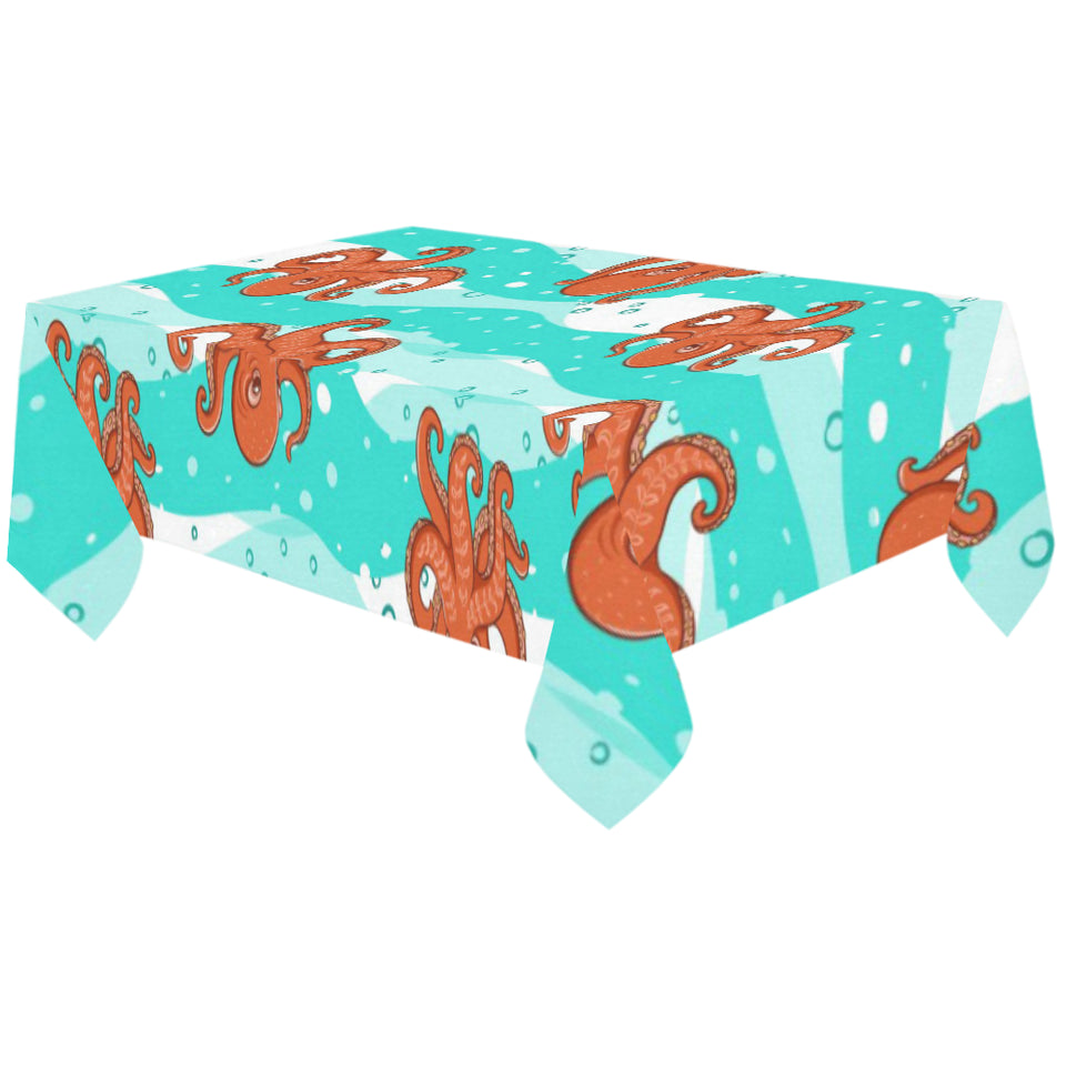 Octopuses sea wave background Tablecloth