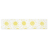 hand drawn sun pattern Table Runner