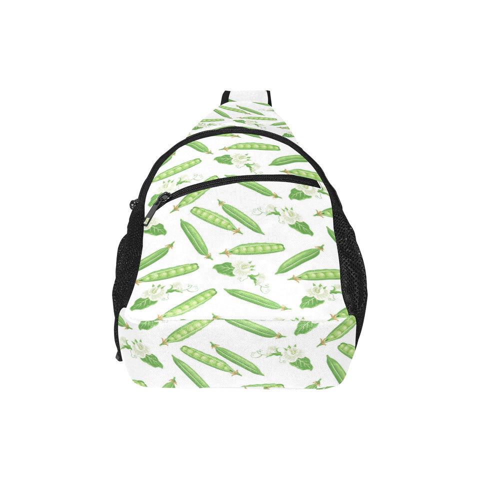 Green Peas Pattern Print Design 04 All Over Print Chest Bag