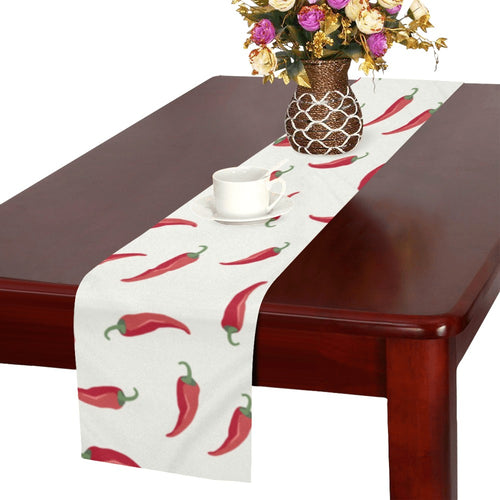 Chili peppers pattern Table Runner
