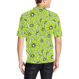 Slices of Lime design pattern Men's All Over Print Polo Shirt