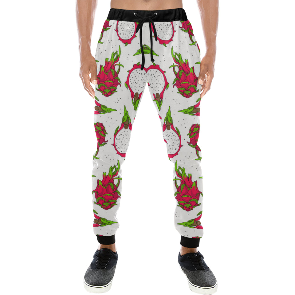 dragon fruits white background Unisex Casual Sweatpants