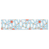 Bowling ball bowling pins blue blackground Table Runner