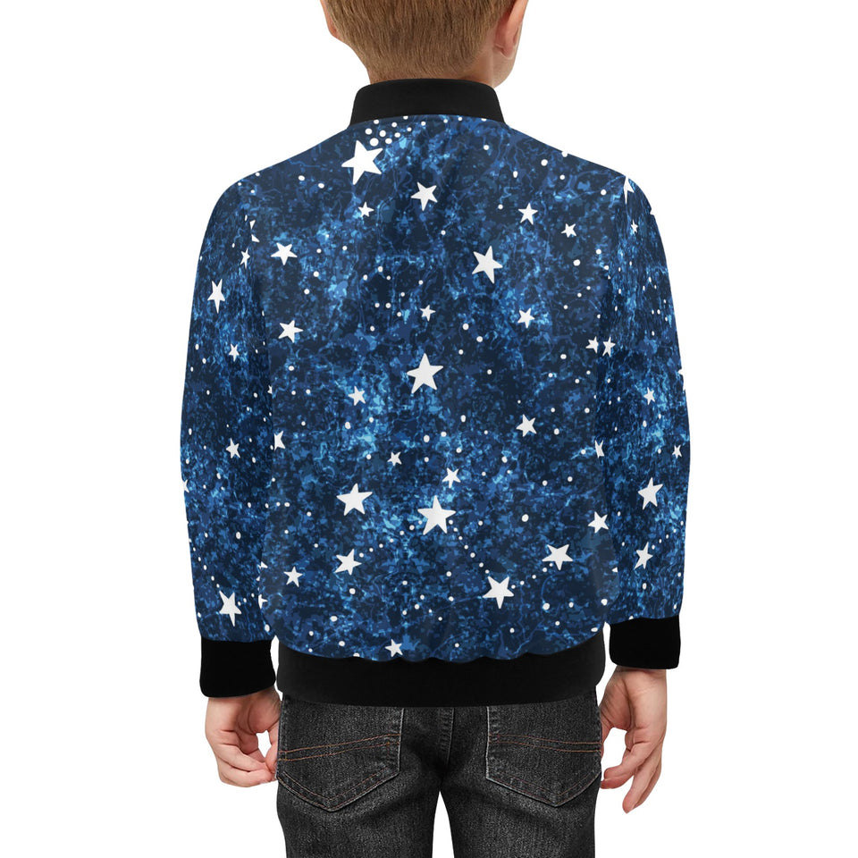 Night sky star pattern Kids' Boys' Girls' Bomber Jacket