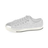 Airplane print pattern Kids' Boys' Girls' Low Top Canvas Shoes White