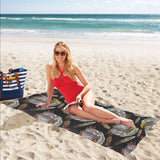 Eagle Pattern Print Design 05 Beach Towel