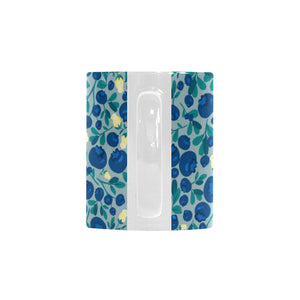 blueberry design pattern Classical White Mug (Fulfilled In US)