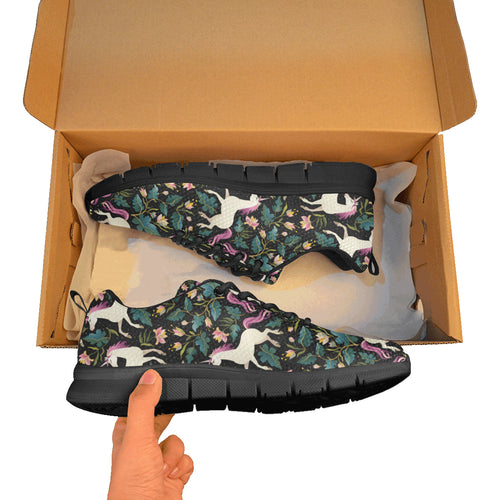 Unicorns forest background Women's Sneaker Shoes