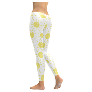 hand drawn sun pattern Women's Legging Fulfilled In US