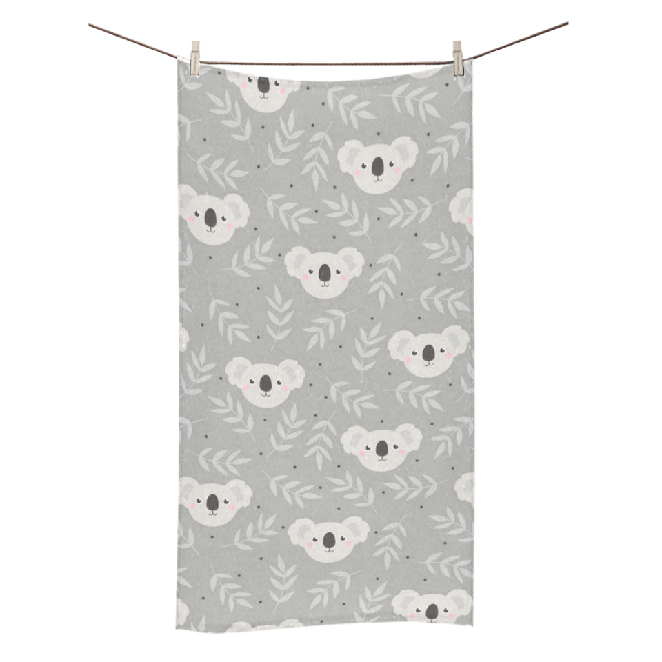 Cute koala leaves pattern Bath Towel