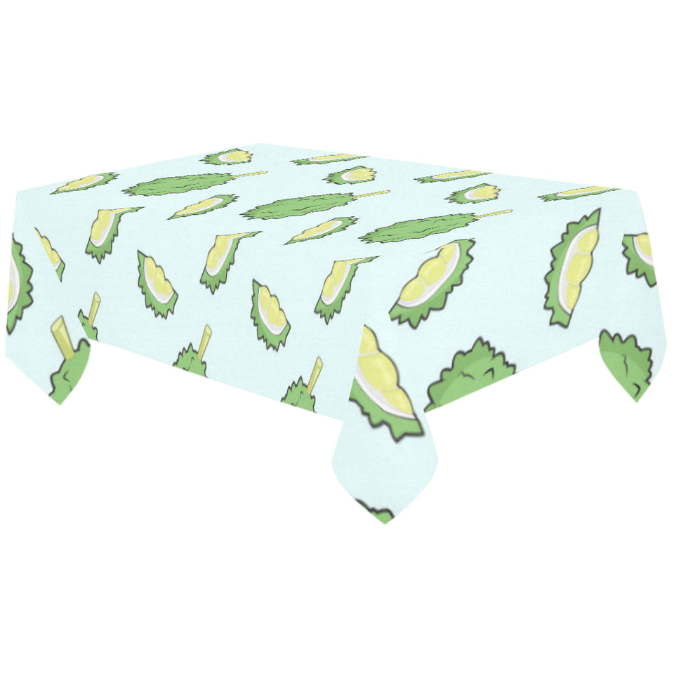 Durian pattern blue background Tablecloth